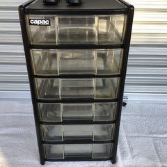 6段収納ケース　キャスター付き　A4サイズ可能の画像