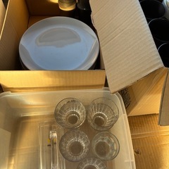 耐熱皿、コップ、平皿等7ケースの画像