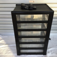 6段収納ケース　キャスター付き　A4サイズ可能の画像