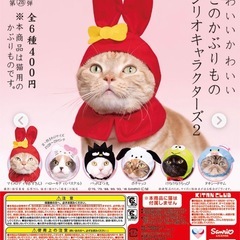 サンリオ　猫の被り物の画像