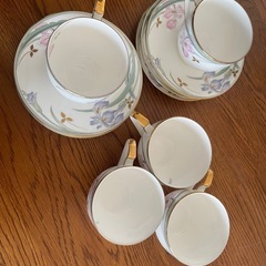 5客セットコーヒーカップ Hoya bone china Japan 　　　の画像
