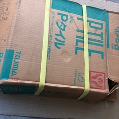 未使用品 長期保管品 タジマ Pタイル 半硬質 P-22 4HE-055 薄いグレー系 アイボリー系の画像