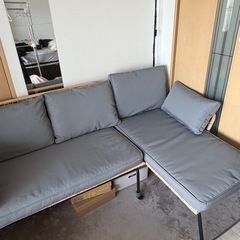 ❗️本日15日夜でもか可❗️ソファ　L字　サイドテーブル付き 　　の画像