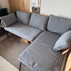 ❗️本日15日夜でもか可❗️ソファ　L字　サイドテーブル付き 　　の画像