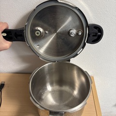 パール金属 圧力鍋 3.5L IH対応 3層底 切り替え式 レシピ付 クイックエコ H-5040 ステンレス鋼の画像