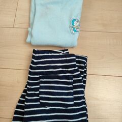 冬服ルームウェア6点(100~120cmドラえもん等)の画像