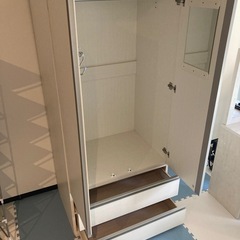 洋服タンス　二段収納の画像