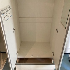 洋服タンス　二段収納の画像