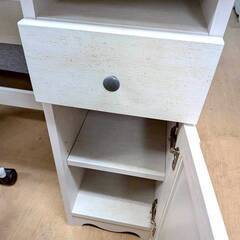 ニトリ デスク リズバレー SLM7090 ホワイトウォッシュ チェア付の画像