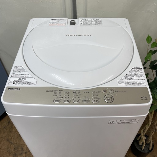 R439 ☀️ TOSHIBA 洗濯機（洗濯4.2㎏) 16年製 AW-4S3 ⭐ 動作確認済 ⭐ クリーニング済