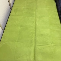 ［取引中］ソファーベッド ライトグリーンの画像