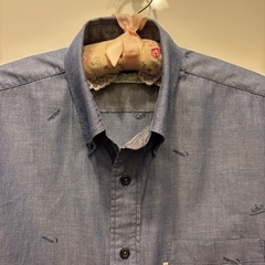 クロコダイル👍メンズ　ボタンダウン シャツ　Lサイズの画像