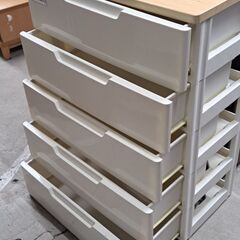 【リサイクルショップどりーむ天保山店】No.4461　5段収納　プラスチックタイプ　写真参照🎵　おすすめ商品です(≧▽≦)の画像