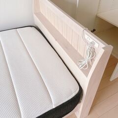 ニトリ製シングルベッドの画像