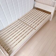 ニトリ製シングルベッドの画像