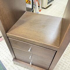 いさみや スリムラック 旭川家具 引き出し収納付きの画像