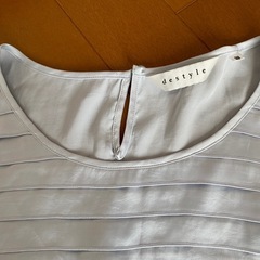 destyle ライトブルー 五分袖シャツの画像