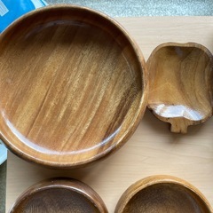 木製食器 皿 お椀 プレート スブーン フォークの画像