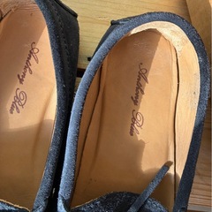 レディース靴/中古品　スウェードモカシンシューズの画像