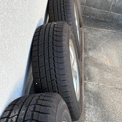 バリ溝中古スタッドレスタイヤ４本アルミ付きの画像