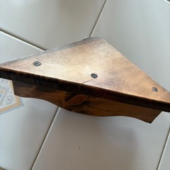 コーナーラック　飾り棚　木工品の画像