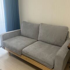 2人がけソファ & サイドテーブルの画像