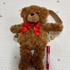 くま　ぬいぐるみ　リュックの画像
