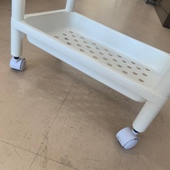 美原店 4段 ウッドトップチェスト キャスター付き　スリムワゴンの画像