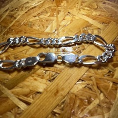 [市内限定]シルバー925製フィガロチェーンブレスレット メンズ の画像