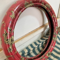 金華山太巻ハンドルカバー　トラック用　Boo いすゞ等2L モンブラン　レッド　トラック用品の画像