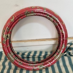 金華山太巻ハンドルカバー　トラック用　Boo いすゞ等2L モンブラン　レッド　トラック用品の画像