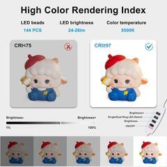 撮影ボックス❣️41×43㎝ ポータブルフォトスタジオ 調光機能 LEDライト付の画像