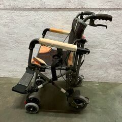 【CUBE GRAND SATSUKI】 キューブグランド サツキ 折り畳み 車椅子 車いす 介助用 コンパクト 介護用品 ② A0847の画像