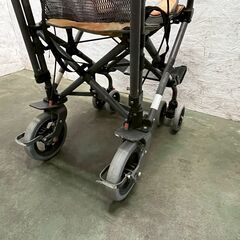 【CUBE GRAND SATSUKI】 キューブグランド サツキ 折り畳み 車椅子 車いす 介助用 コンパクト 介護用品 ② A0847の画像