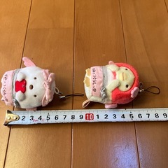 すみっコぐらし　ぬいぐるみとキーホルダー
の画像