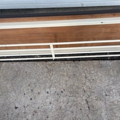 【人気ホワイト‼️】折りたたみ会議テーブル 2台あり／幅173×奥行45cm／軽量 スリムデスクの画像