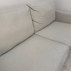 ソファ　2人掛け用　ベージュの画像