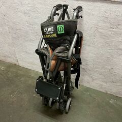 【CUBE GRAND SATSUKI】 キューブグランド サツキ 折り畳み 車椅子 車いす 介助用 コンパクト 介護用品 ① A0848の画像