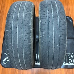 中古タイヤ‼️155-65-14‼️2本セット‼️の画像
