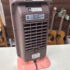 小型 セラミックヒーター ピンク×ブラウンの画像