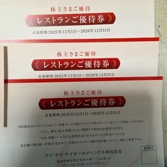 アイケイケイ　株主優待　披露宴選べる割引特典　レストラン優待券　幸せの紹介券の画像