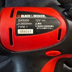 お話し中【インパクトドライバー】BLACK &DECKER SX5000 12V（定型文には返信しません）の画像