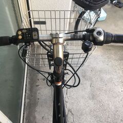 地域限定送料無料　ヤマハ　パスシティX　バッテリー新品　8,9AH　20インチ　黒　グリッター　リアルストリームミニ　神戸市　電動自転車　の画像