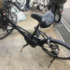 地域限定送料無料　ヤマハ　パスシティX　バッテリー新品　8,9AH　20インチ　黒　グリッター　リアルストリームミニ　神戸市　電動自転車　の画像