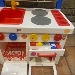 直接引き取り、配送限定/ボーネルンド　キッチンおままごとセットの画像