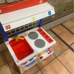 直接引き取り、配送限定/ボーネルンド　キッチンおままごとセットの画像