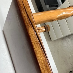 ロ2511-357 木製ベンチ　スツール　インテリア家具　キズ汚れ無しに近い有りの画像