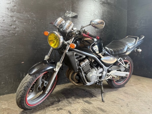 ★支払総額28.8万円★定休日なし！いつでも現車確認可能です！ カワサキ バリオス 黒 ZR250A 社外マフラー！ 社外ミラー！ 社外レバー！ Z2ロング仕様テールカウル！ タックロール！ イエローレンズ！