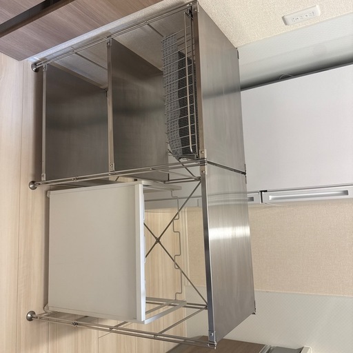 無印良品　ステンレスユニットシェルフ