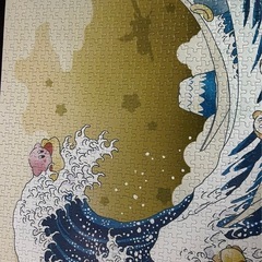 星のカービィ プププ三十六景 フロートアイランズ沖浪裏 51×73.5cm ジグソーパズル 1000ピースの画像